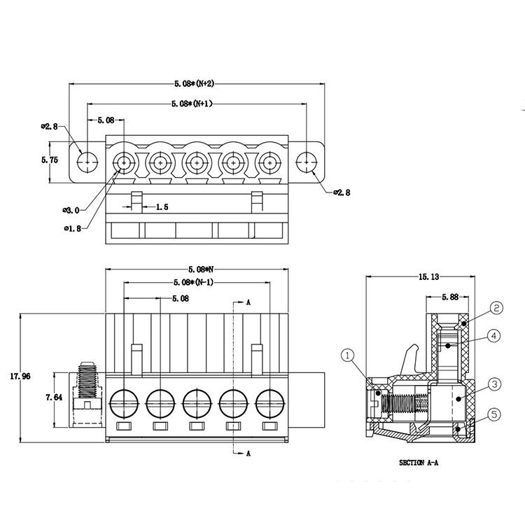 pcb terminal block connector