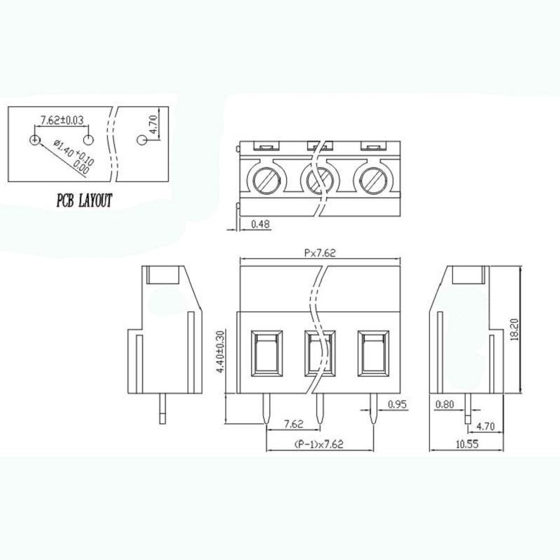 12 pole terminal block