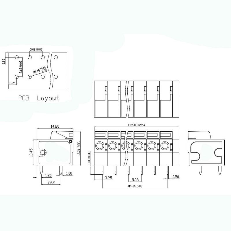 Spring terminal block